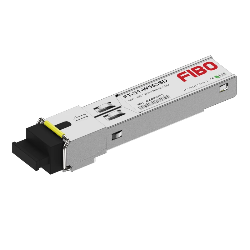 SFP Трансивер FIBO 1000BASE-BX-D модуль 1550/1310нм 3км