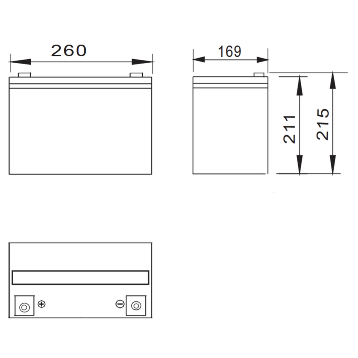 Аккумуляторная батарея MNB Battery MM 75-12